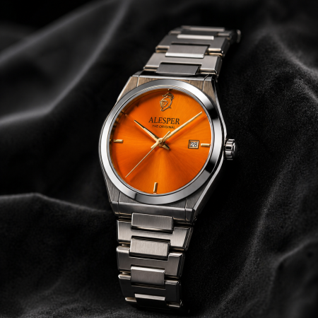 Reloj vintage naranja